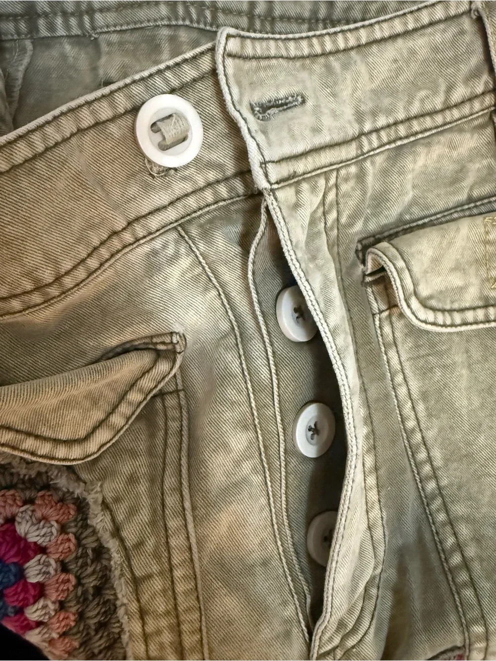 Free People Follow Rivers Crochet Shorts Sz 2